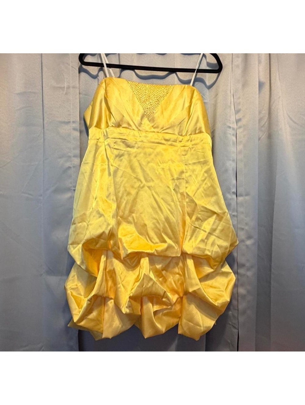 2000s Kiki Yellow Mini Bubble Dress